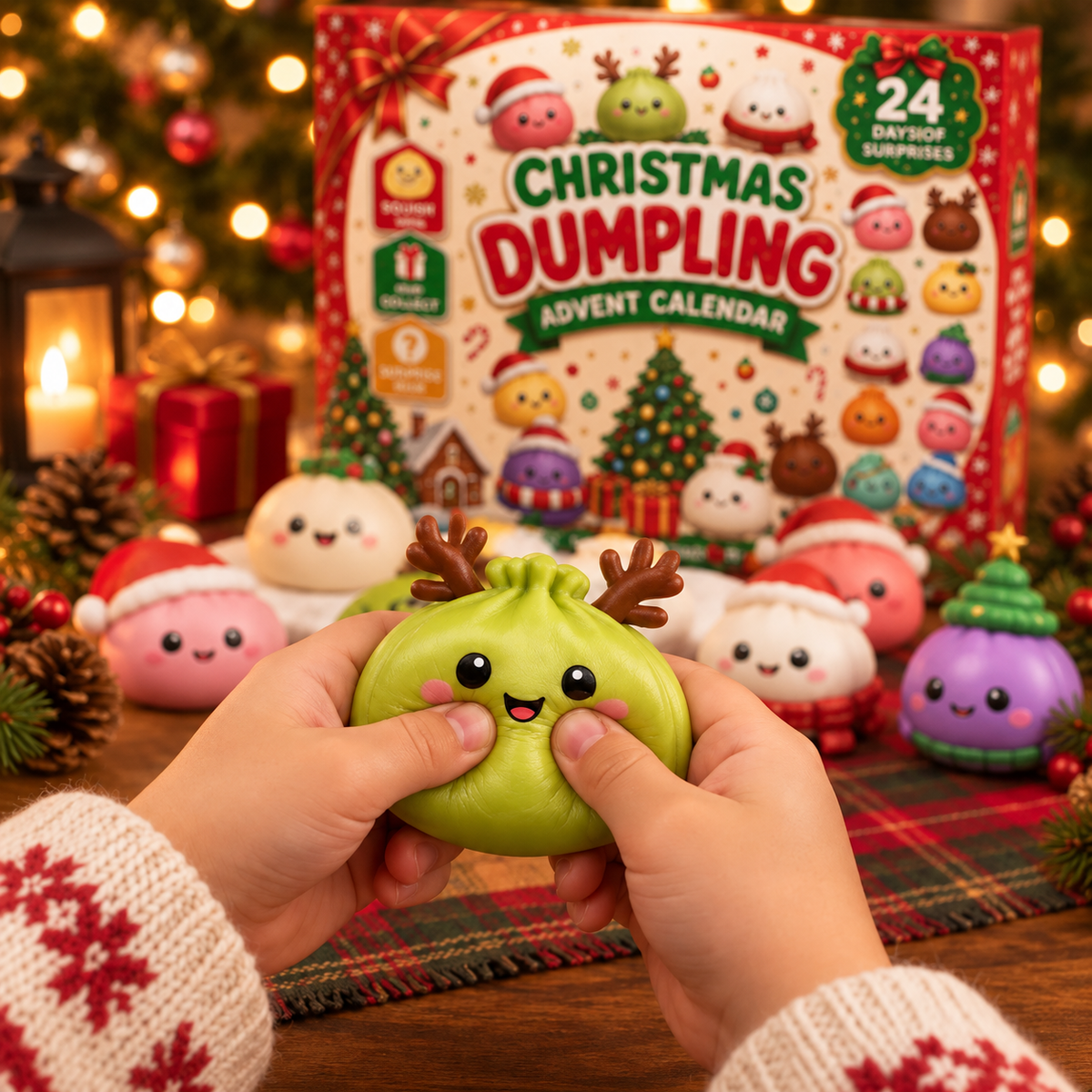 Christmas Dumpling Squishy Advent Calendar